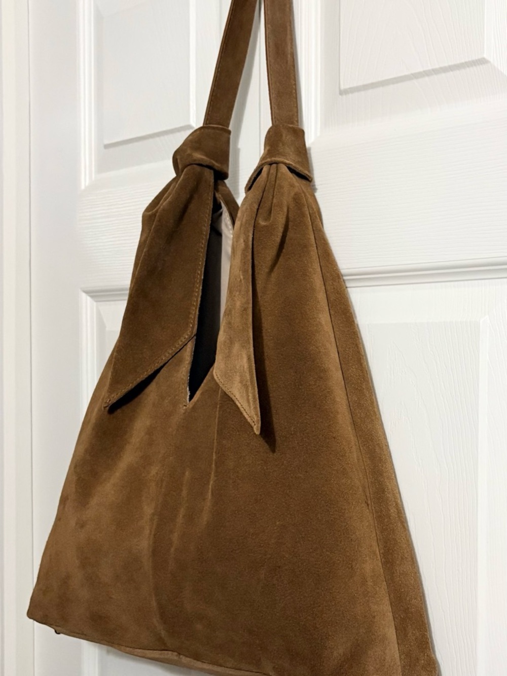 Divina Firenze Italian Suede Hobo Bag - Picture 2 of 11